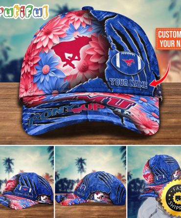 Ncaa Smu Mustangs Baseball Cap Custom Hat For Fans New Arrivals