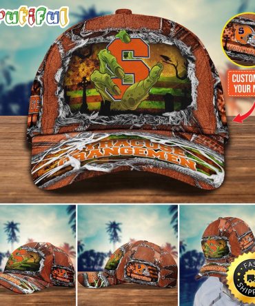 Ncaa Syracuse Orange Baseball Cap Halloween Custom Name Cap