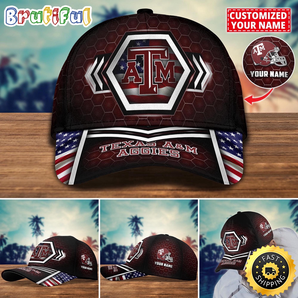 Ncaa Texas A&Ampm Aggies Baseball Cap Best Trending Custom Name Cap