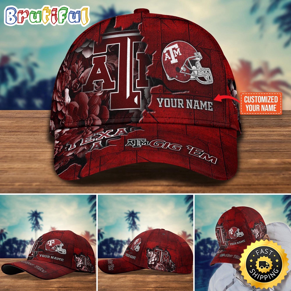 Ncaa Texas A&Ampm Aggies Baseball Cap Custom Hat For Fans