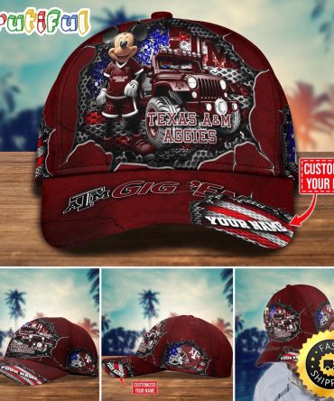 Ncaa Texas A&Ampm Aggies Baseball Cap Trending Customize Cap