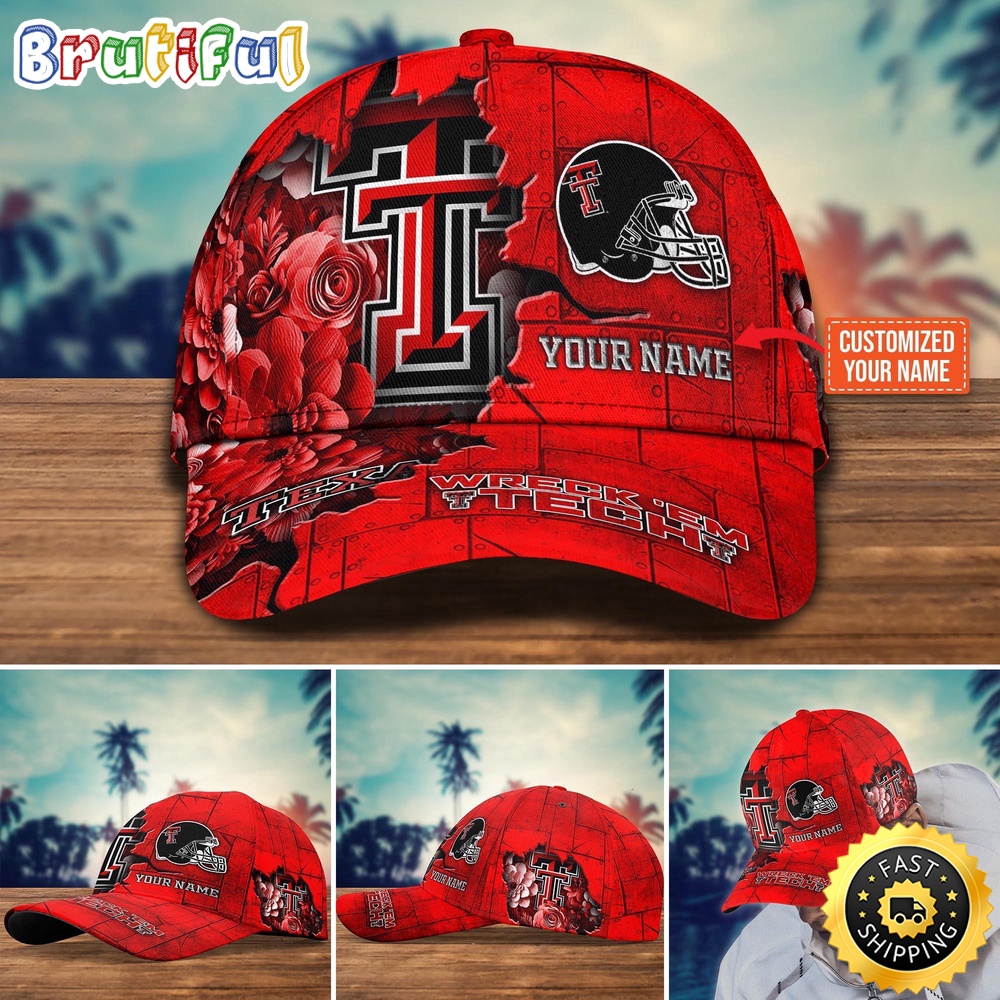 Ncaa Texas Tech Red Raiders Baseball Cap Custom Hat For Fans