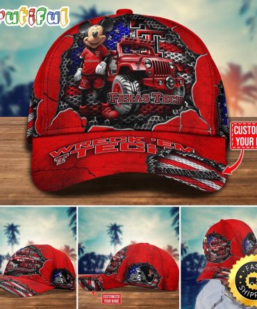 Ncaa Texas Tech Red Raiders Baseball Cap Trending Customize Cap