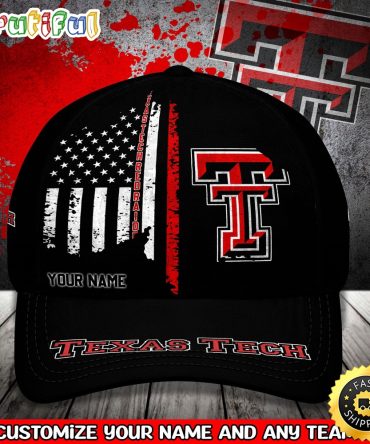 Ncaa Texas Tech Red Raiders Baseball Cap Your Name Custom Baseball Cap