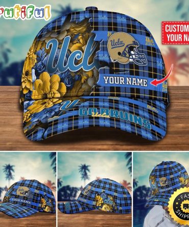 Ncaa Ucla Bruins Baseball Cap Flower Custom Name Cap