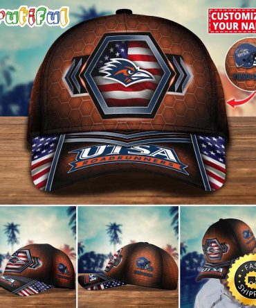 Ncaa Utsa Roadrunners Baseball Cap Best Trending Custom Name Cap