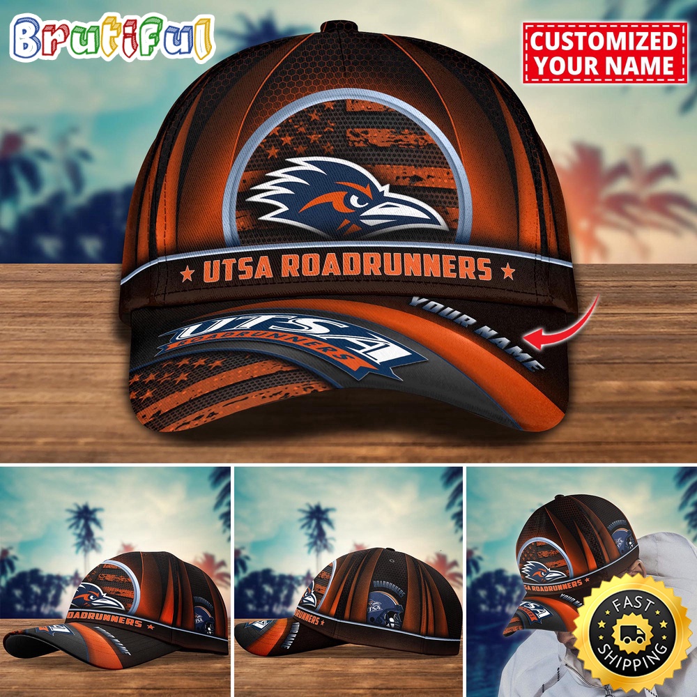 Ncaa Utsa Roadrunners Baseball Cap Custom Cap For Football Fans