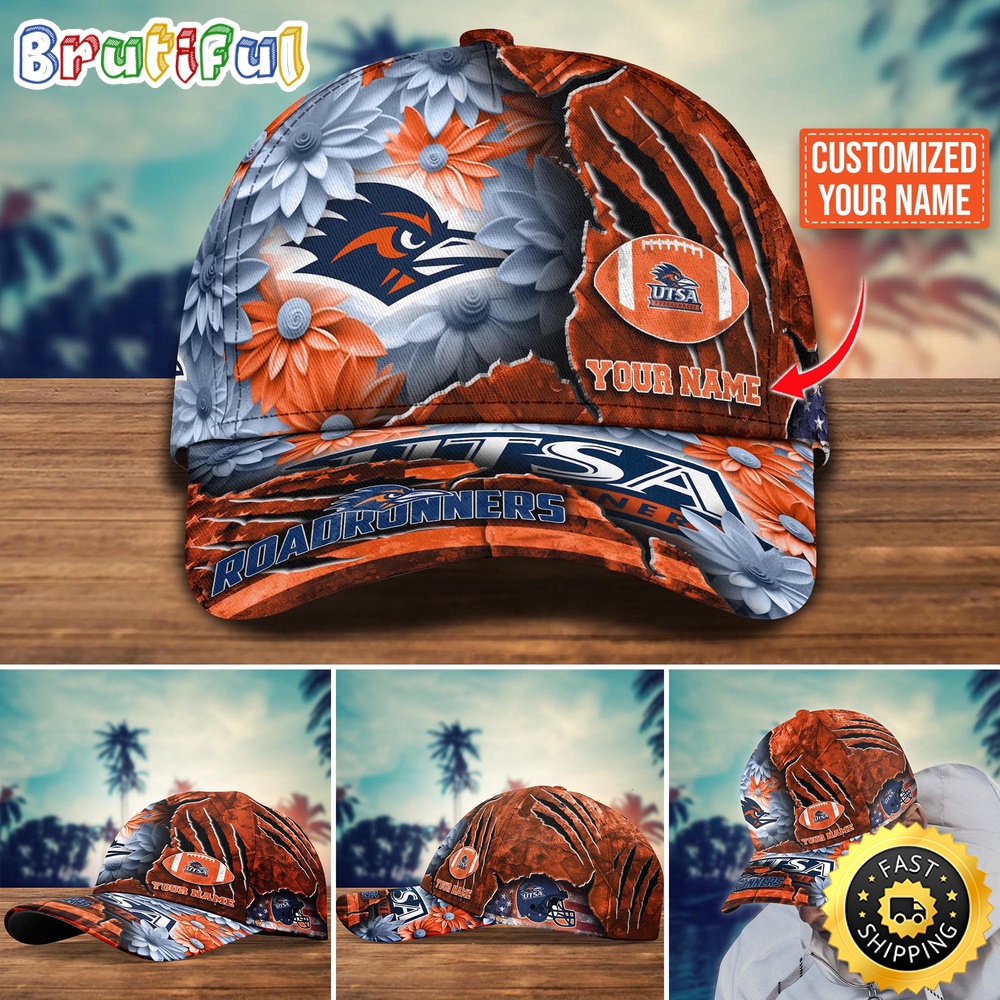Ncaa Utsa Roadrunners Baseball Cap Custom Hat For Fans New Arrivals