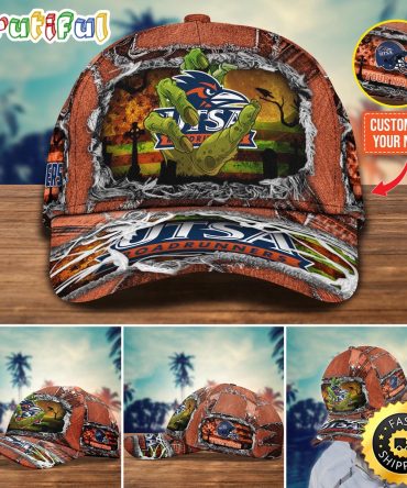 Ncaa Utsa Roadrunners Baseball Cap Halloween Custom Name Cap