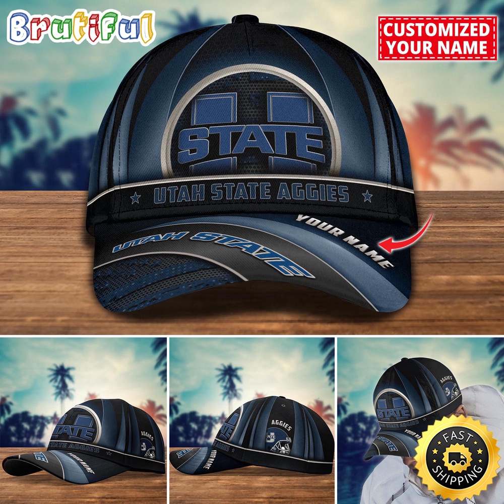 Ncaa Utah State Aggies Baseball Cap Custom Cap For Football Fans