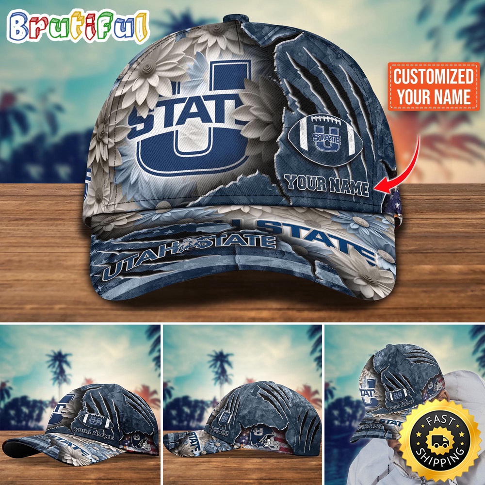 Ncaa Utah State Aggies Baseball Cap Custom Hat For Fans New Arrivals