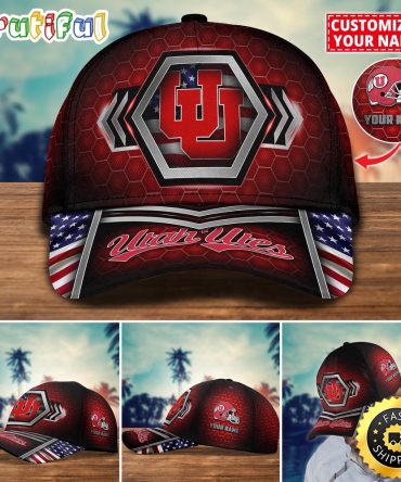 Ncaa Utah Utes Baseball Cap Best Trending Custom Name Cap