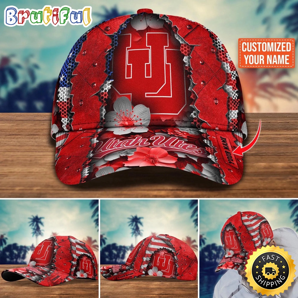 Ncaa Utah Utes Baseball Cap Custom Cap For Fans