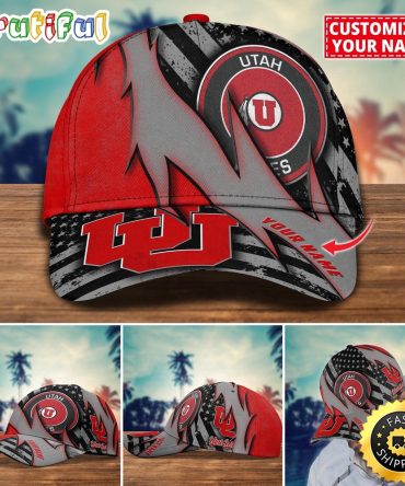 Ncaa Utah Utes Baseball Cap Custom Cap For Sport Fans