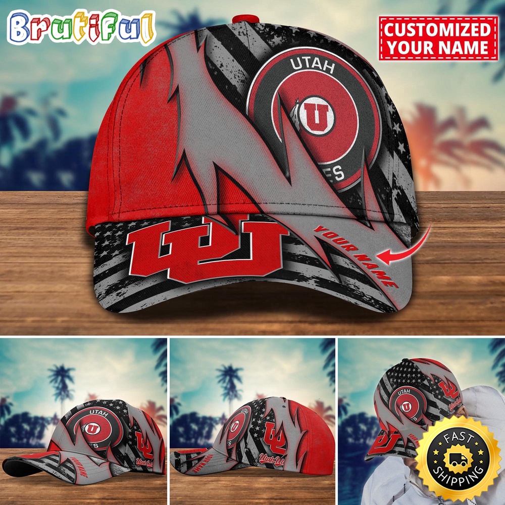 Ncaa Utah Utes Baseball Cap Custom Cap For Sport Fans