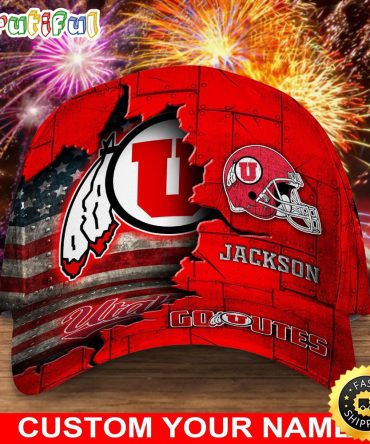 Ncaa Utah Utes Baseball Cap Custom Cap Go Sports Teams