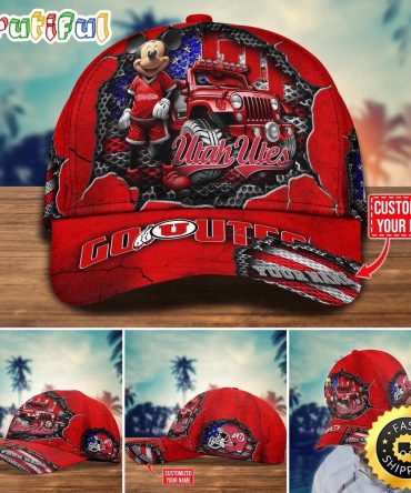 Ncaa Utah Utes Baseball Cap Trending Customize Cap