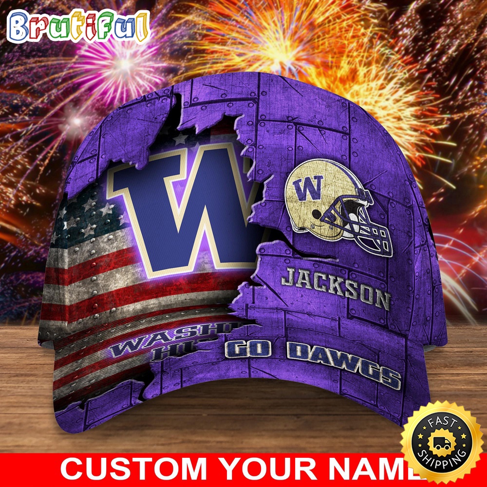 Ncaa Washington Huskies Baseball Cap Custom Cap Go Sports Teams