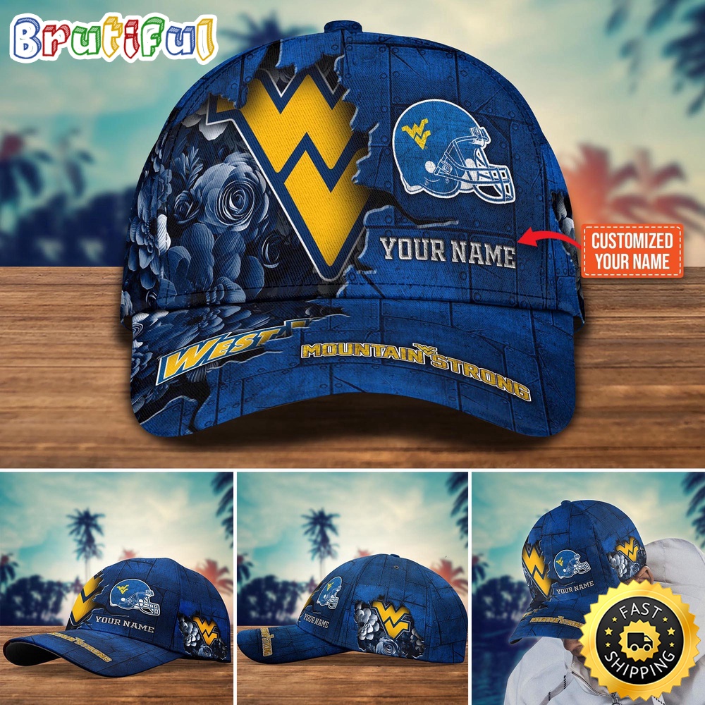 Ncaa West Virginia Mountaineers Baseball Cap Custom Hat For Fans