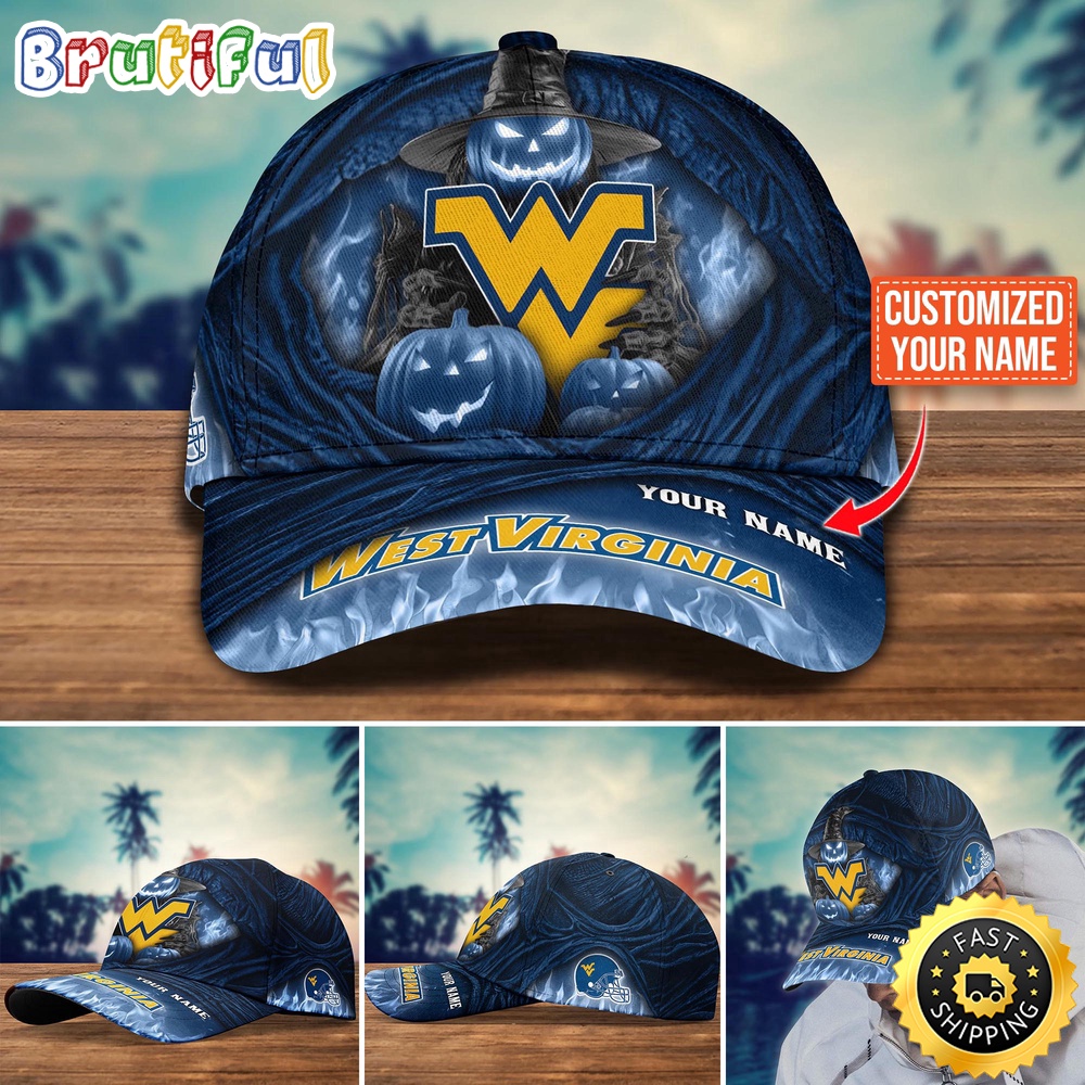 Ncaa West Virginia Mountaineers Baseball Cap Halloween Custom Cap For Fans