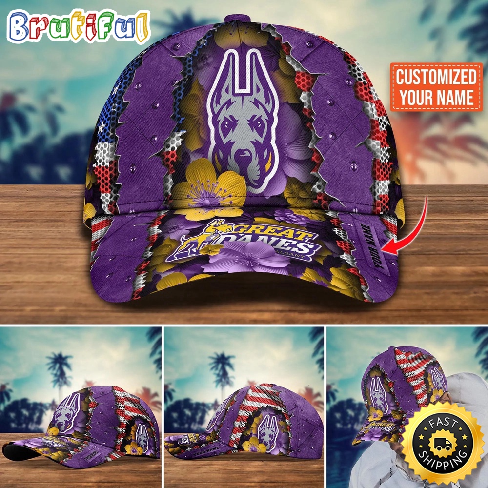 Ncaa Albany Great Danes Baseball Cap Custom Cap For Fans