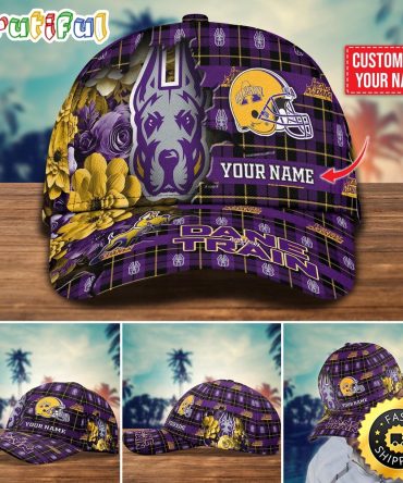 Ncaa Albany Great Danes Baseball Cap Flower Custom Name Cap