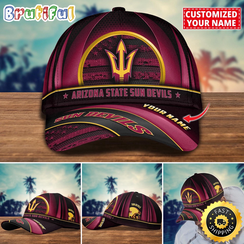 Ncaa Arizona State Sun Devils Baseball Cap Custom Cap For Football Fans