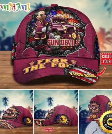 Ncaa Arizona State Sun Devils Baseball Cap Trending Customize Cap