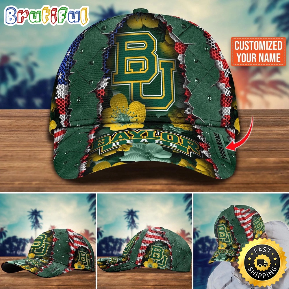 Ncaa Baylor Bears Baseball Cap Custom Cap For Fans