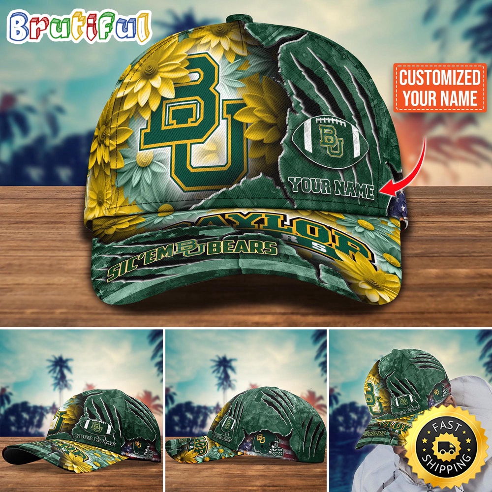 Ncaa Baylor Bears Baseball Cap Custom Hat For Fans New Arrivals