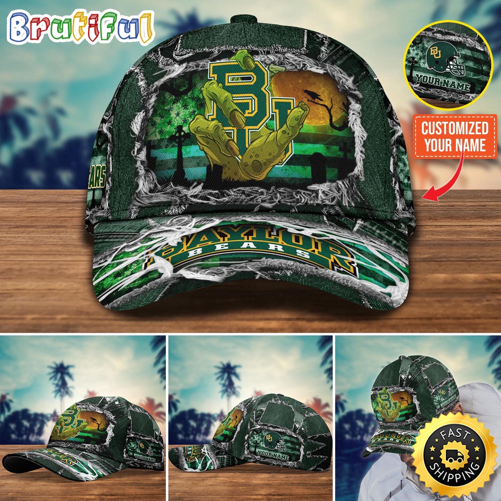 Ncaa Baylor Bears Baseball Cap Halloween Custom Name Cap