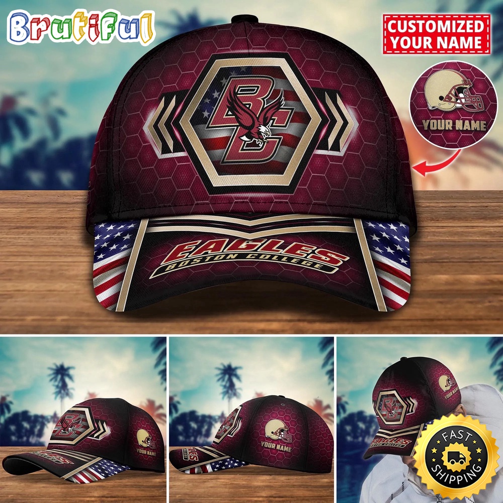 Ncaa Boston College Eagles Baseball Cap Best Trending Custom Name Cap