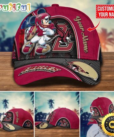 Ncaa Boston College Eagles Baseball Cap Mickey Mouse Custom Cap For Fans