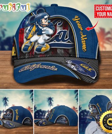 Ncaa California Golden Bears Baseball Cap Mickey Mouse Custom Cap For Fans
