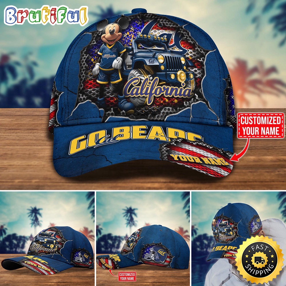 Ncaa California Golden Bears Baseball Cap Trending Customize Cap