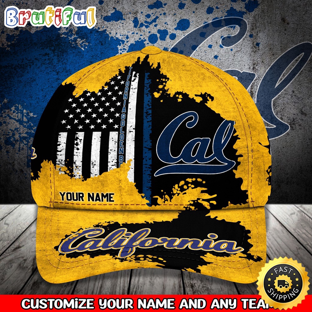 Ncaa California Golden Bears Baseball Cap Your Name Custom Baseball Cap