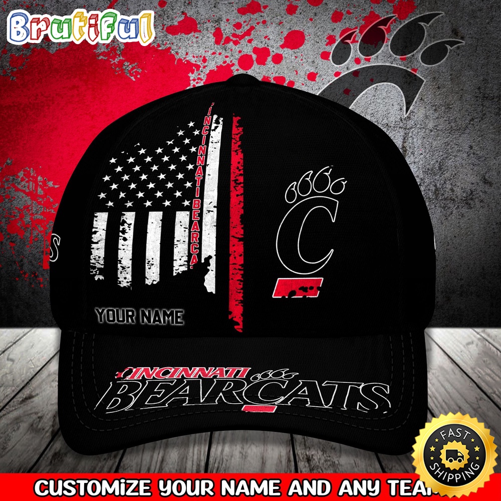 Ncaa Cincinnati Bearcats Baseball Cap Your Name Custom Baseball Cap