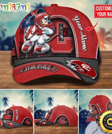 Ncaa Cornell Big Red Baseball Cap Mickey Mouse Custom Cap For Fans
