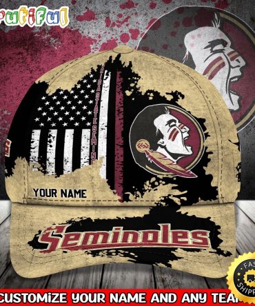 Ncaa Florida State Seminoles Baseball Cap Your Name Custom Baseball Cap