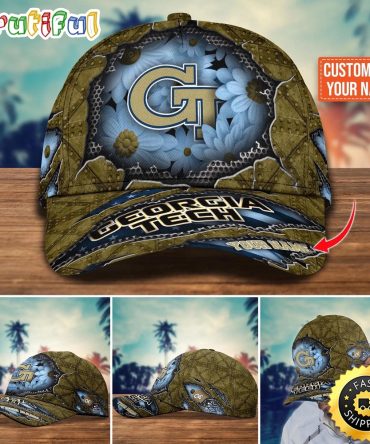 Ncaa Georgia Tech Yellow Jackets Baseball Cap Custom Cap Trending