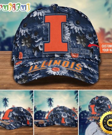 Ncaa Illinois Fighting Illini Baseball Cap Customized Cap Hot Trending