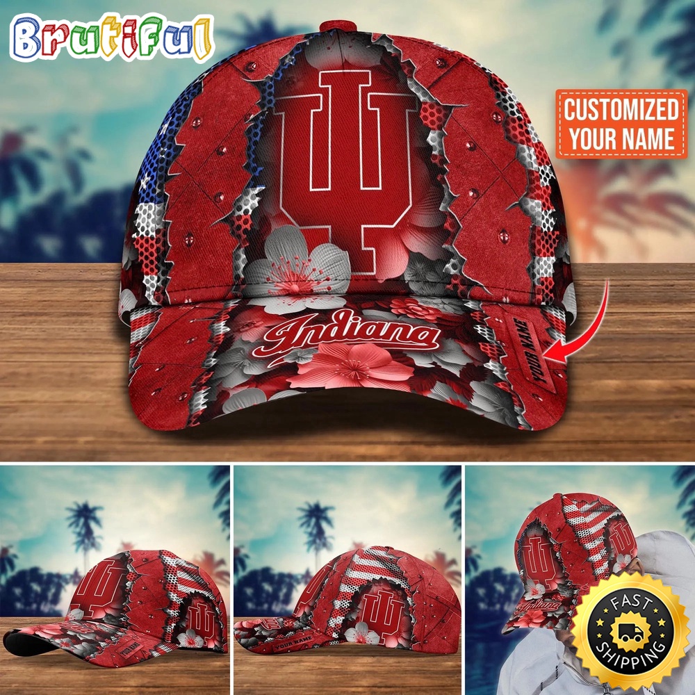 Ncaa Indiana Hoosiers Baseball Cap Custom Cap For Fans
