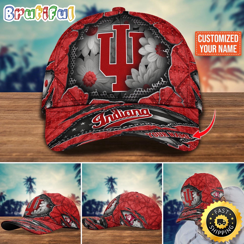 Ncaa Indiana Hoosiers Baseball Cap Custom Cap Trending