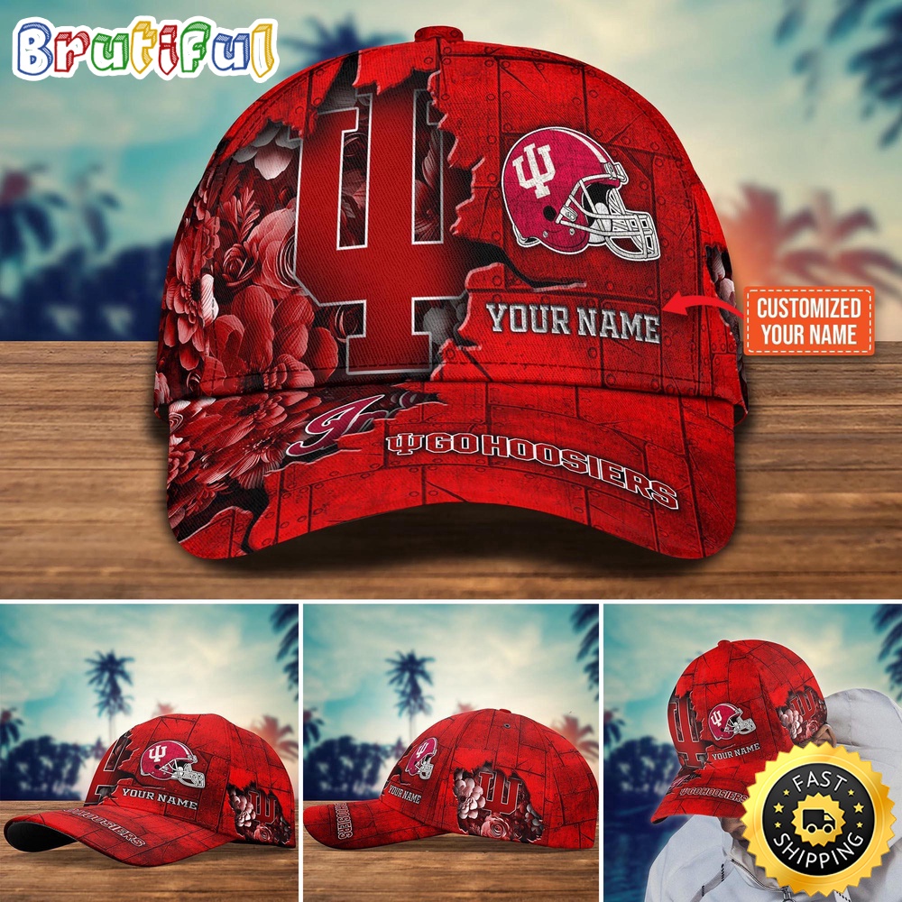 Ncaa Indiana Hoosiers Baseball Cap Custom Hat For Fans
