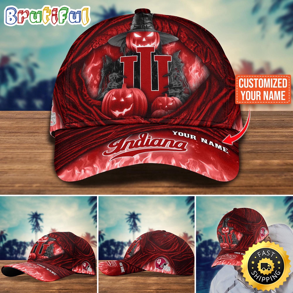 Ncaa Indiana Hoosiers Baseball Cap Halloween Custom Cap For Fans