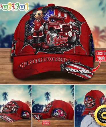 Ncaa Indiana Hoosiers Baseball Cap Trending Customize Cap