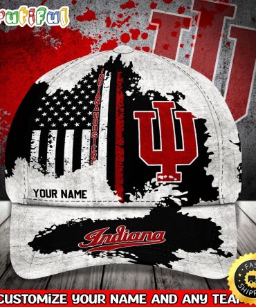 Ncaa Indiana Hoosiers Baseball Cap Your Name Custom Baseball Cap