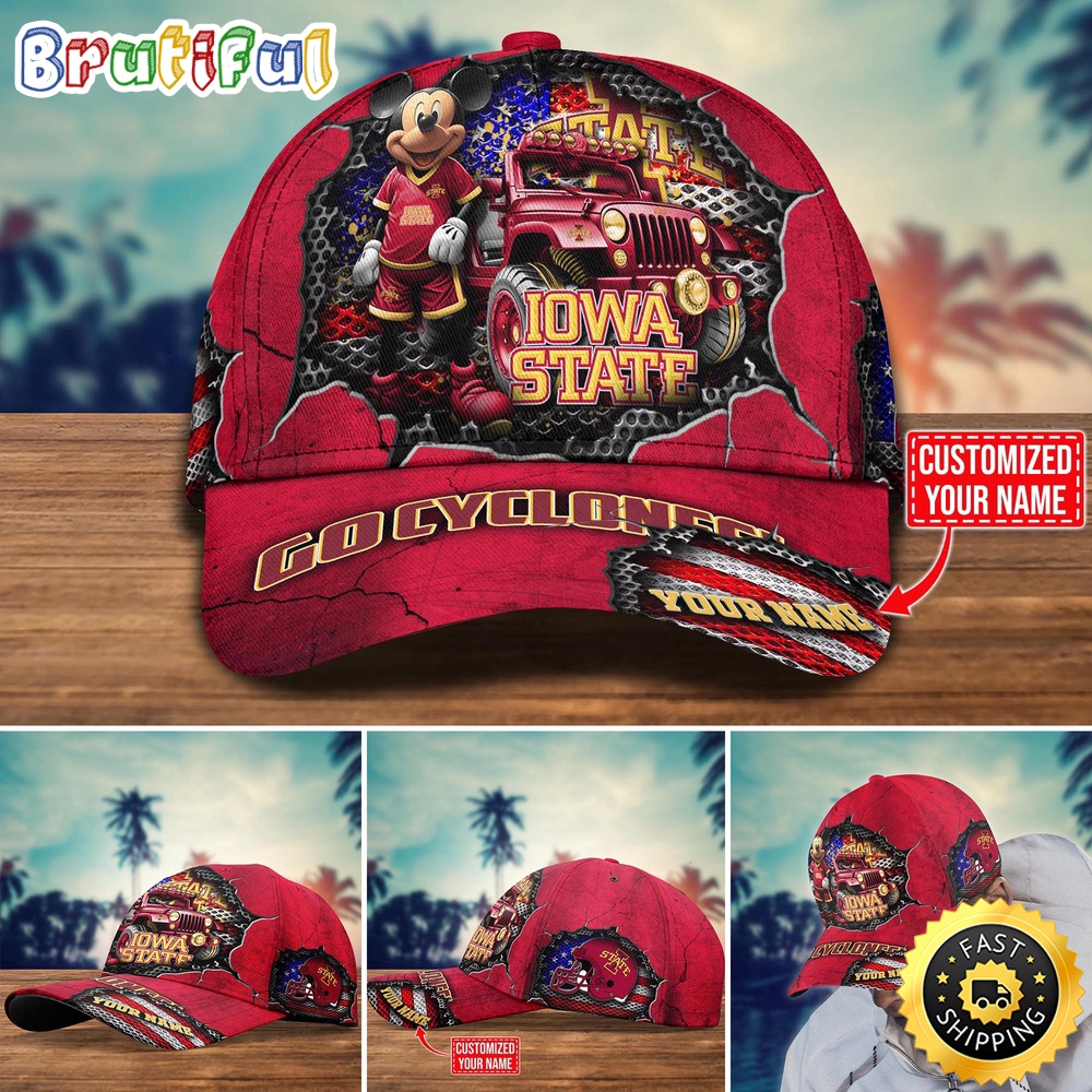 Ncaa Iowa State Cyclones Baseball Cap Trending Customize Cap
