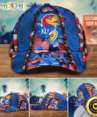Ncaa Kansas Jayhawks Baseball Cap Custom Cap For Fans