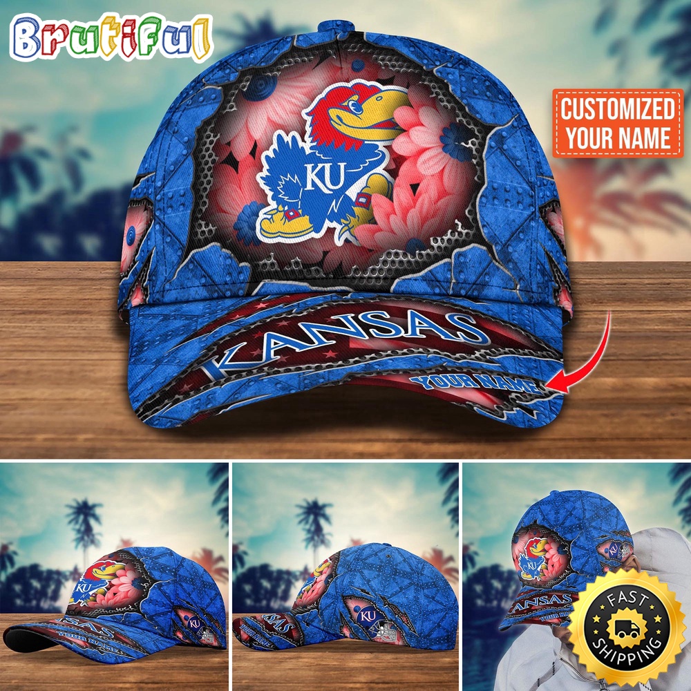 Ncaa Kansas Jayhawks Baseball Cap Custom Cap Trending